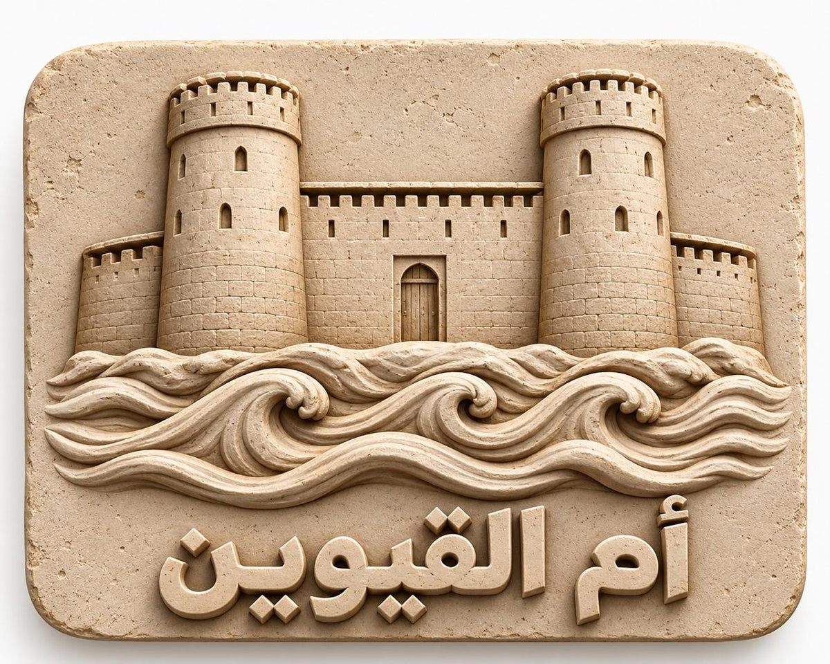 A symbolic template inspired by the identity of the Emirate of Umm Al Quwain