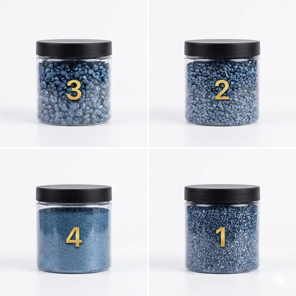 Blue sandstones Stones 4 different sizes suitable for resin, plaster and candles, suitable for paintings and making tables with resin for art