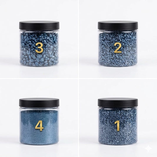 Blue sandstones Stones 4 different sizes suitable for resin, plaster and candles, suitable for paintings and making tables with resin for art