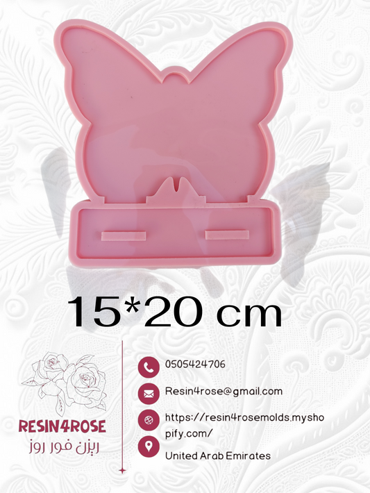 A silicone mold used to make earring organizers, accessories, welcome signs, desk boards, desk calendars, decorations, nameplates, logos, small picture frames, light bases, or souvenirs. Designed for casting resin, wax, or ceramic