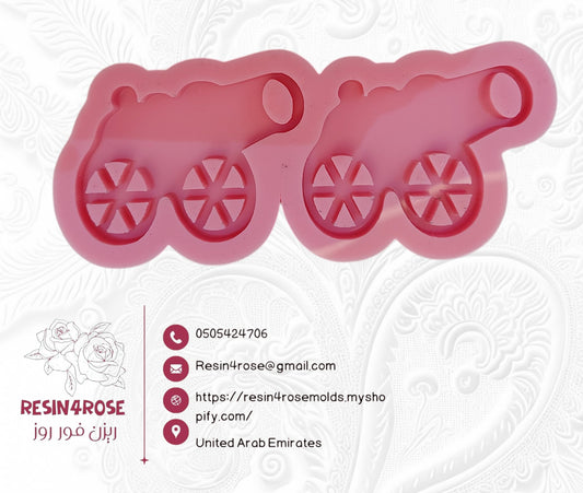 This silicone mold is ideal for lovers of casting resin, plaster, or pottery to make small decorative pieces and souvenirs. It features a design inspired by Ramadan Islamic architecture in the shape of a Ramadan cannon.