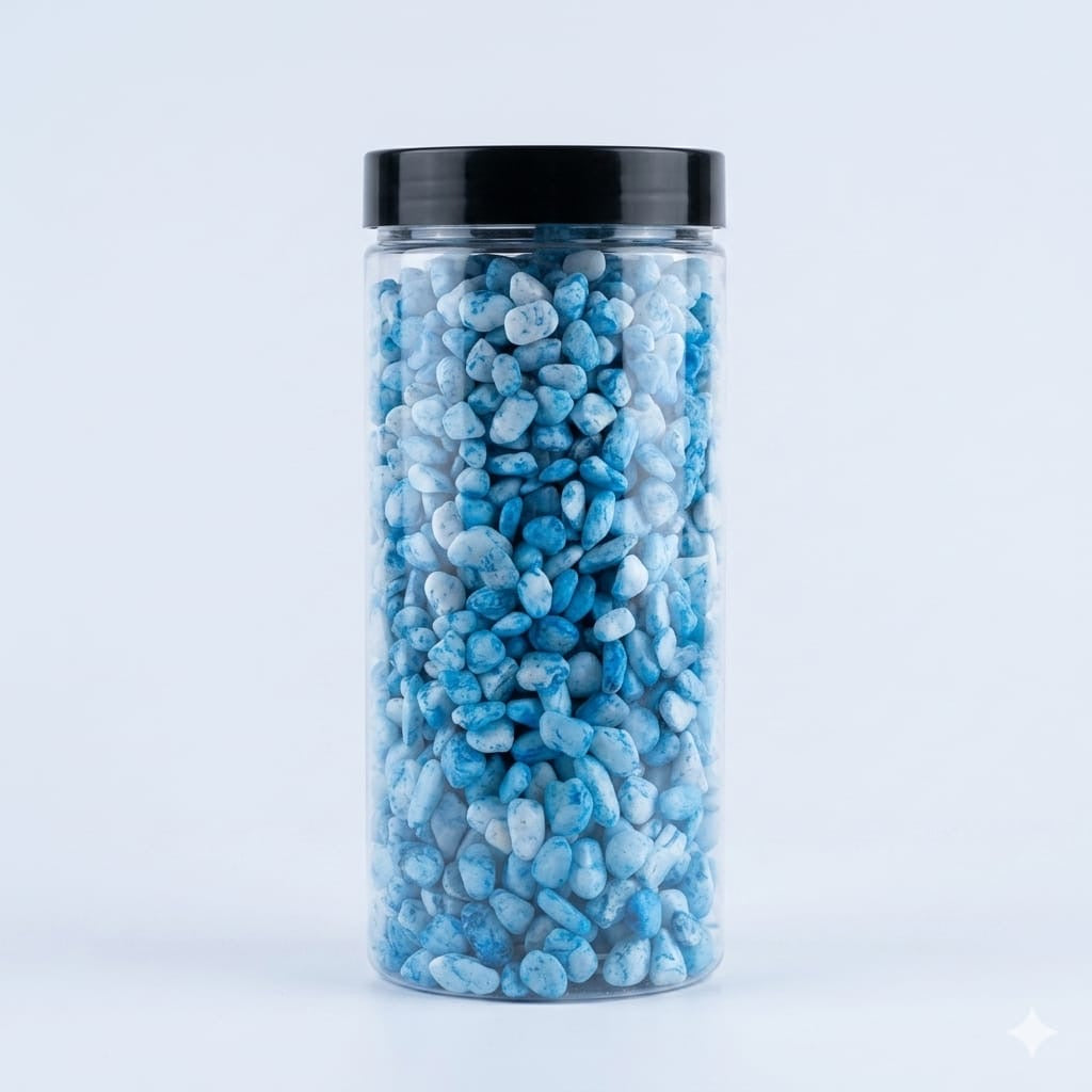 Marble stones Blue stones with white marble for use with resin, candles and various handicrafts