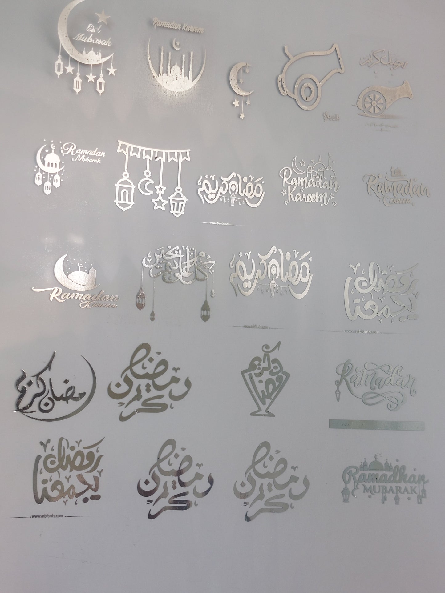 استنسل واستيكرات شفافة مقاس A4