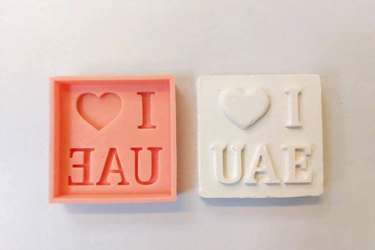 "I Love the UAE" Silicone Mold