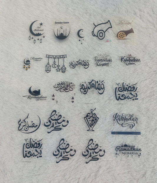 استنسل واستيكرات شفافة مقاس A4