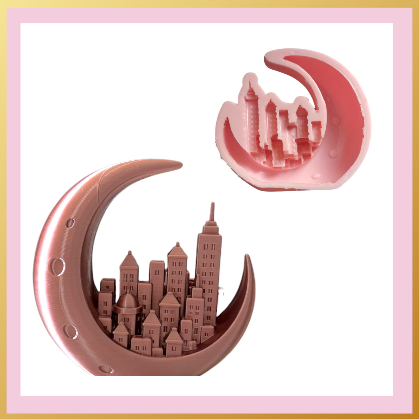 Crescent and Mosque Silicone Molds: These silicone molds are perfect for casting resin, plaster, and candles, and are suitable for making candle holders. Featuring irregular shapes, these versatile epoxy resin molds .